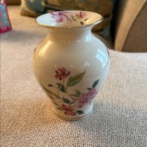 Lenox Floral Cream Vase